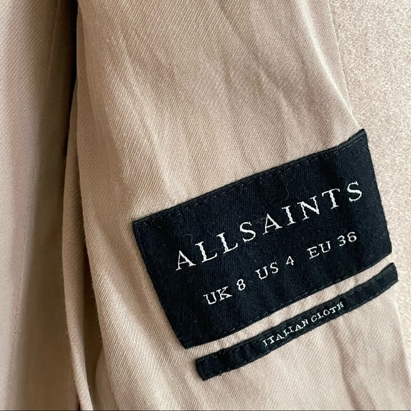 All Saints Iya coat - dusty pink - US 4 - Picture 12 of 14